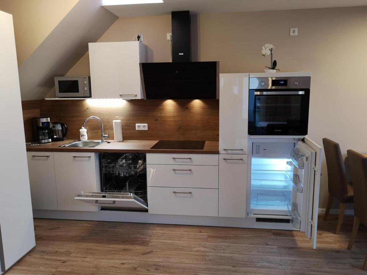 -Neubau- 42 Qm Balkon-Apartment Fulda Buitenkant foto